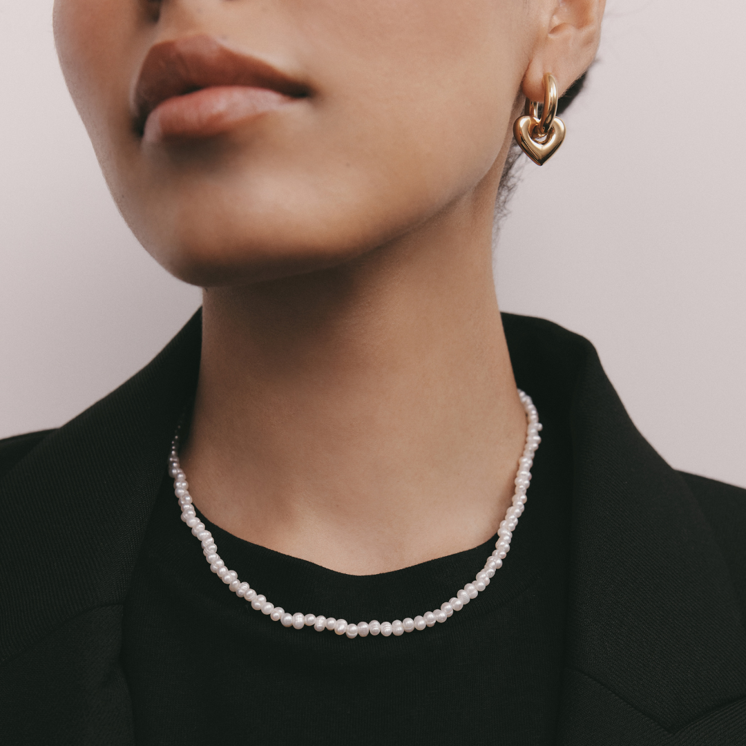 Pearl Necklace (Silver)