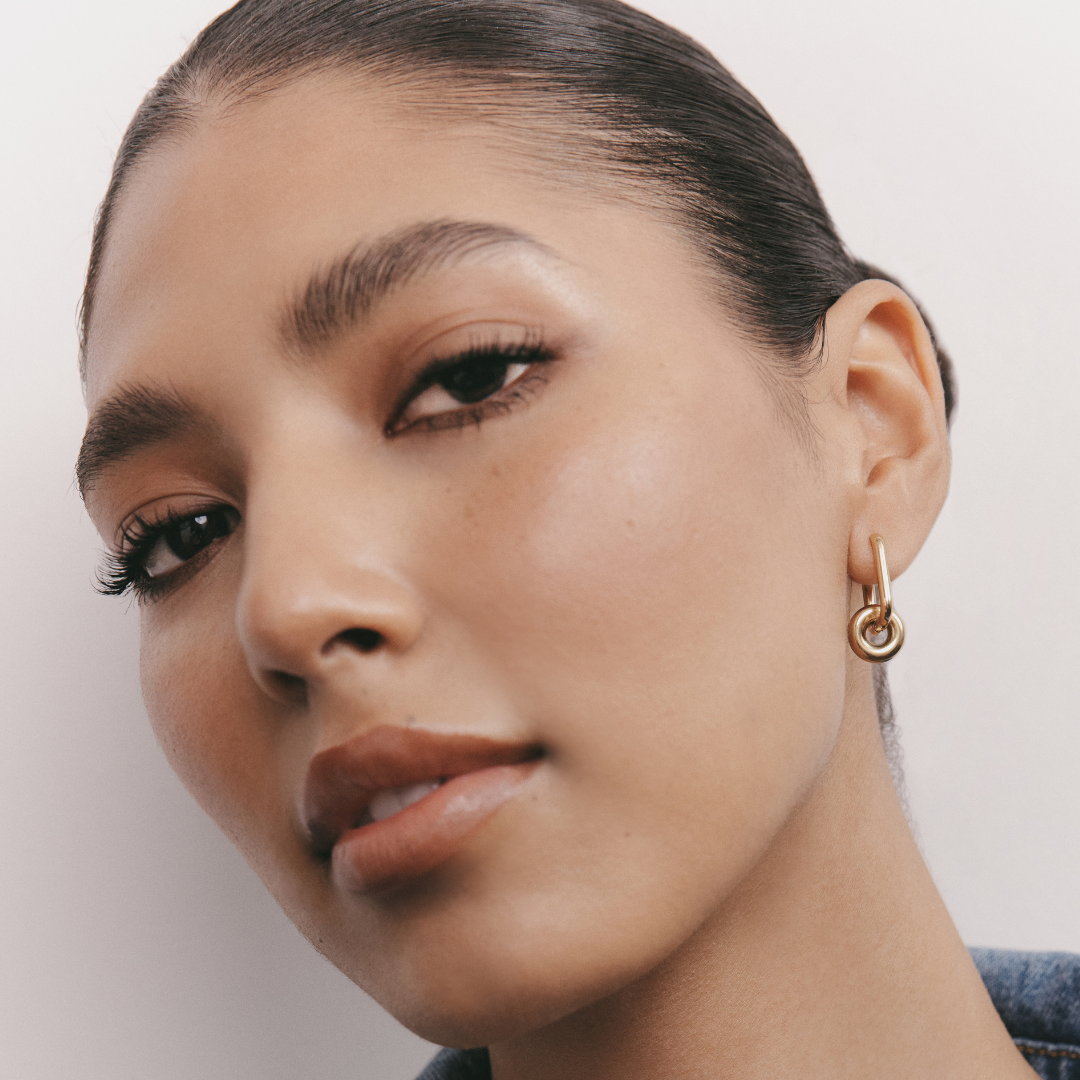 Donut Earring (Gold)