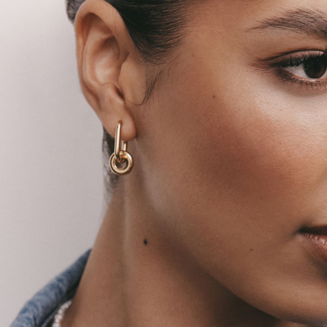 Donut Earring (Gold)
