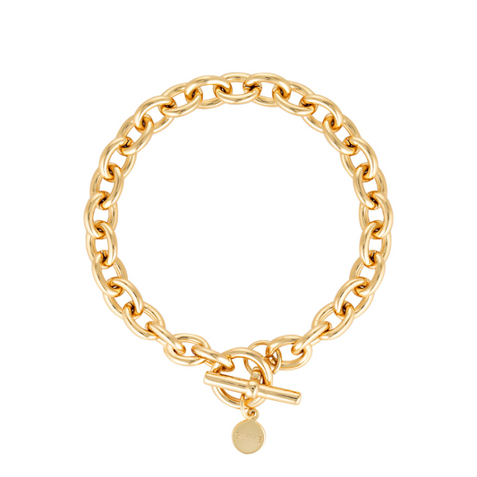 Millie Fob Link Bracelet (Gold)