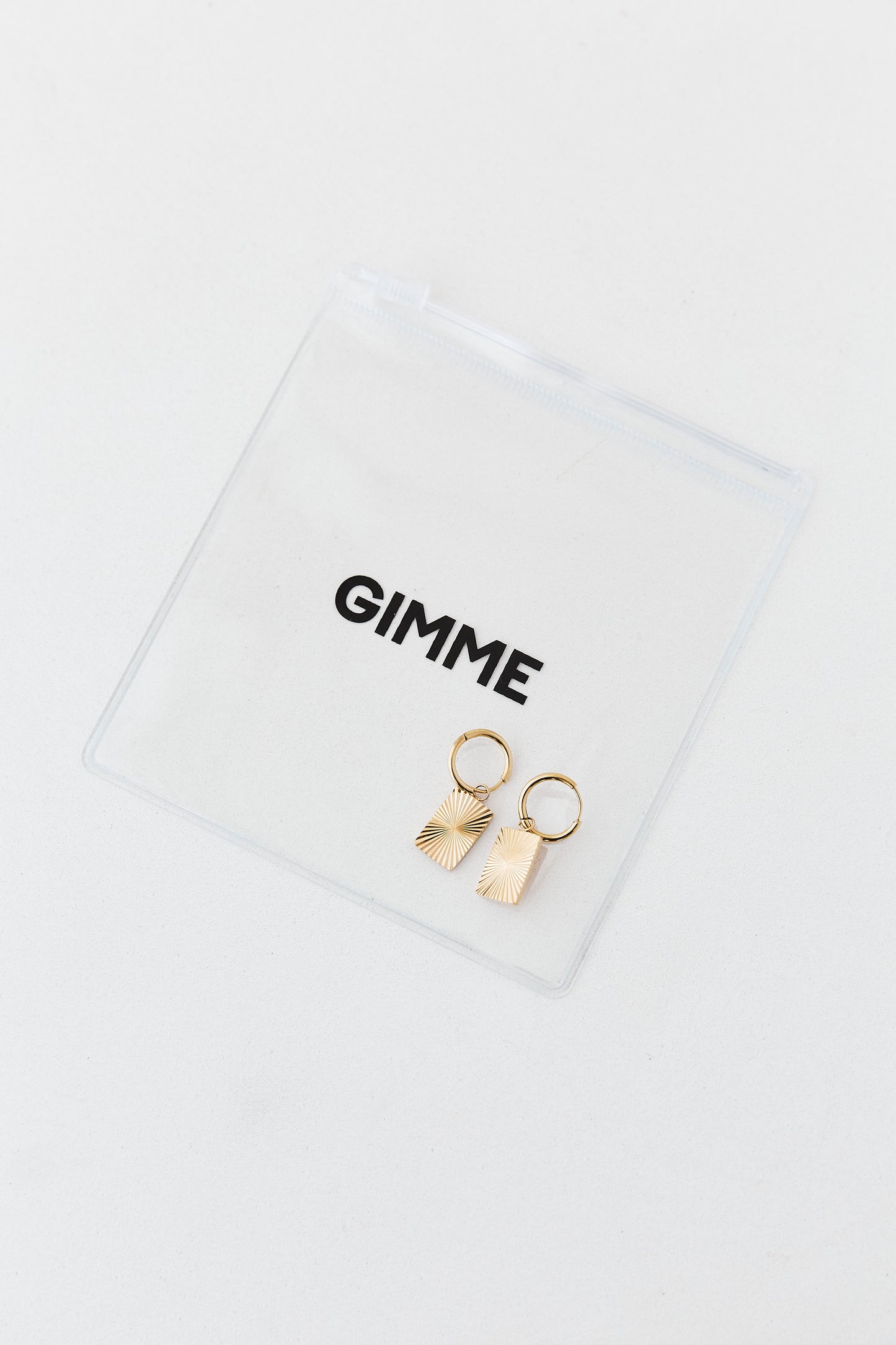 Esther Gold Tag Earrings