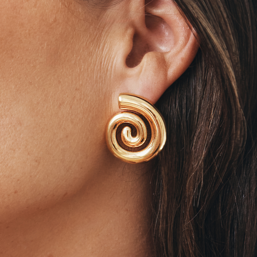 Georgia Swirl Earrings (Gold & Silver)