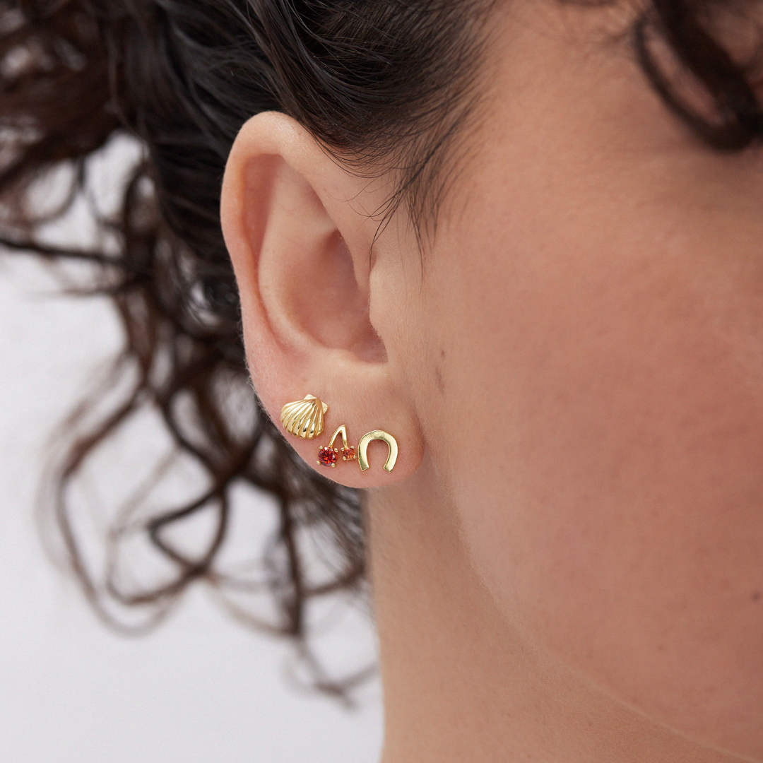 Cherry Studs (Gold)