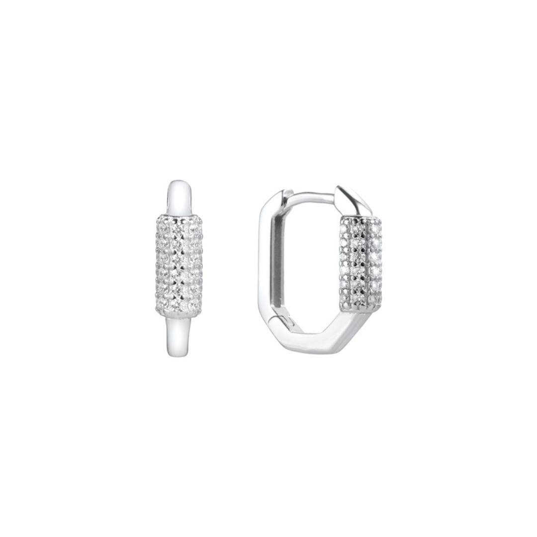 Rhinestone Huggie Set