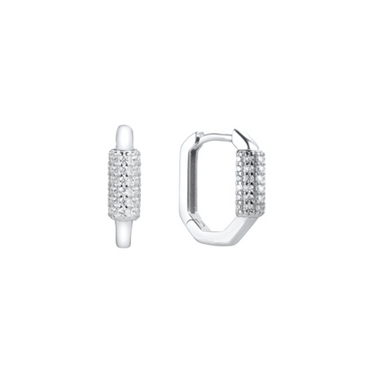 Rhinestone Huggie Set