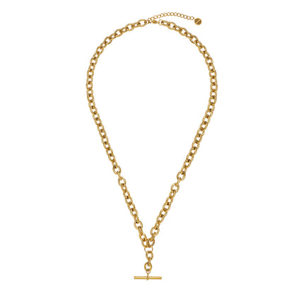 Chunky Fob Necklace (Gold)