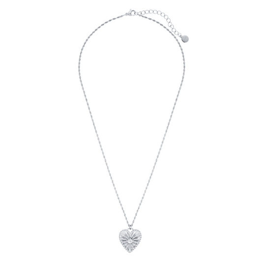 Sophie Heart Pendant Necklace (Silver)