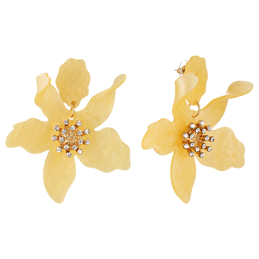 Fleur Statement Flower Earrings