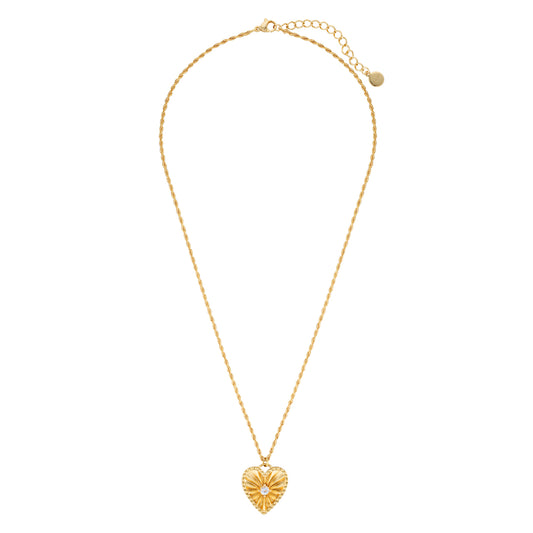 Sophie Heart Pendant Necklace (Gold)