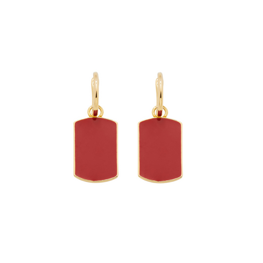 Bernadette Earrings (Red)